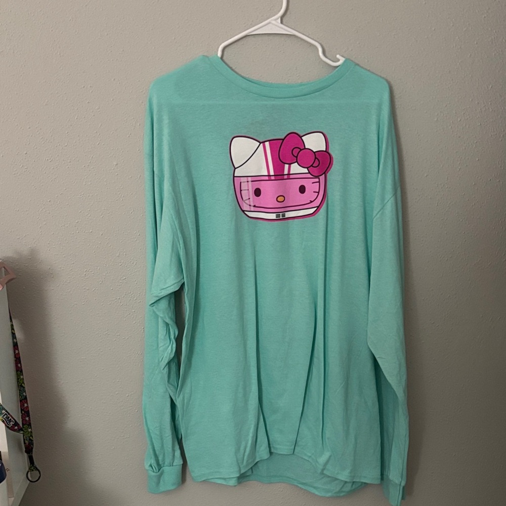 Women’s Hello Kitty Aqua Long Sleeve Tee